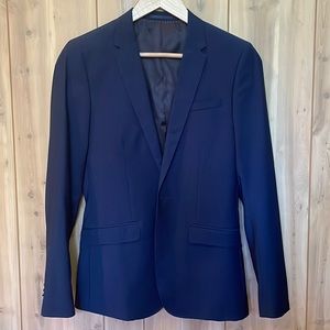 H&M Men’s Navy Blue Skinny Fit Blazer